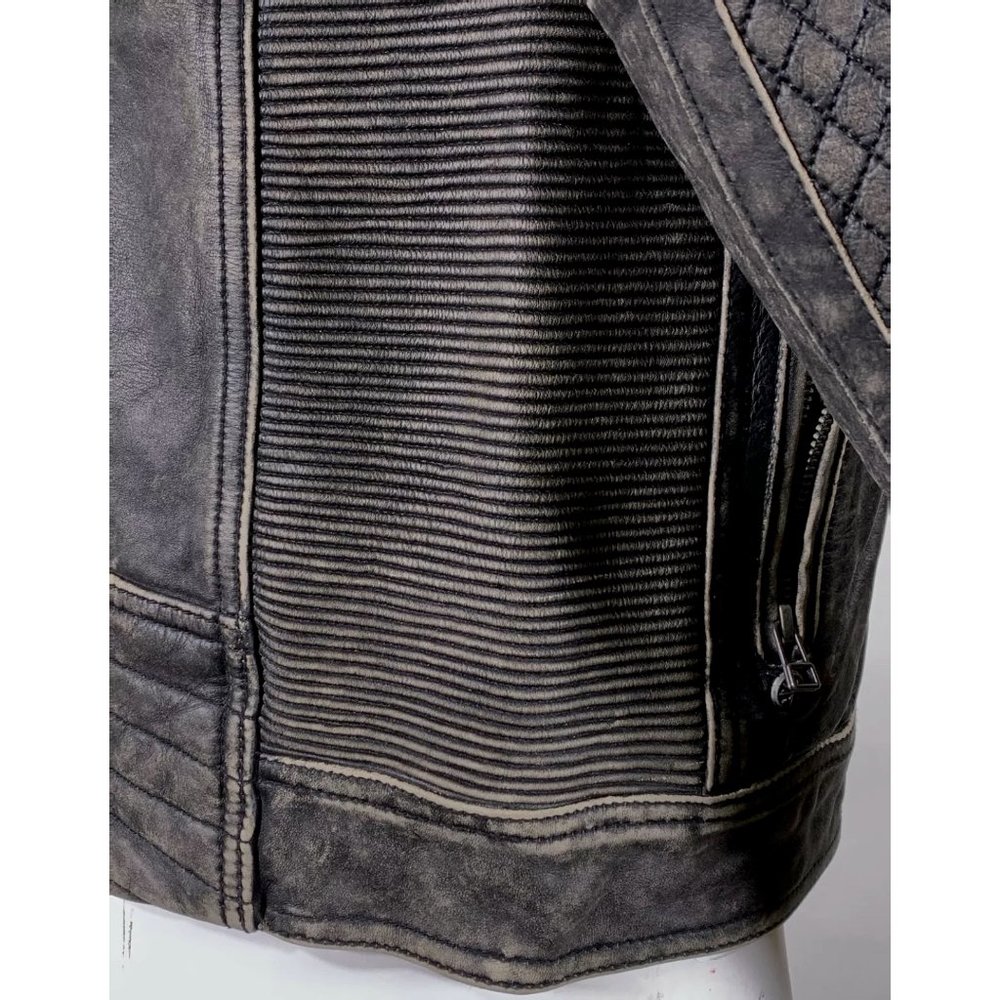 AFFLICTION Men's Jacket ONYX BLADE LEATHER JACKET - Picture 11 of 11